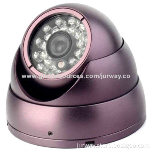 Dome Camera with 480TVL Horizontal Resolution, Optional 3.6/6mm Lens and 20m IR DistanceNew